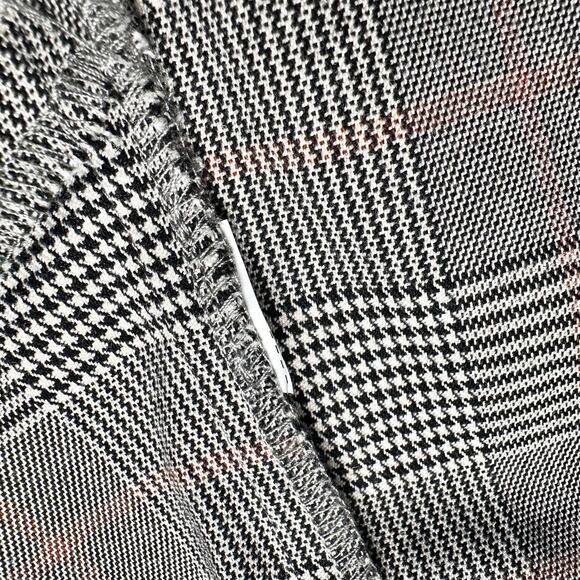 Stradivarius | Women | Stradivarius Glen Plaid Tab Sleeve Open Front Blazer | XS - Picture 11 of 13